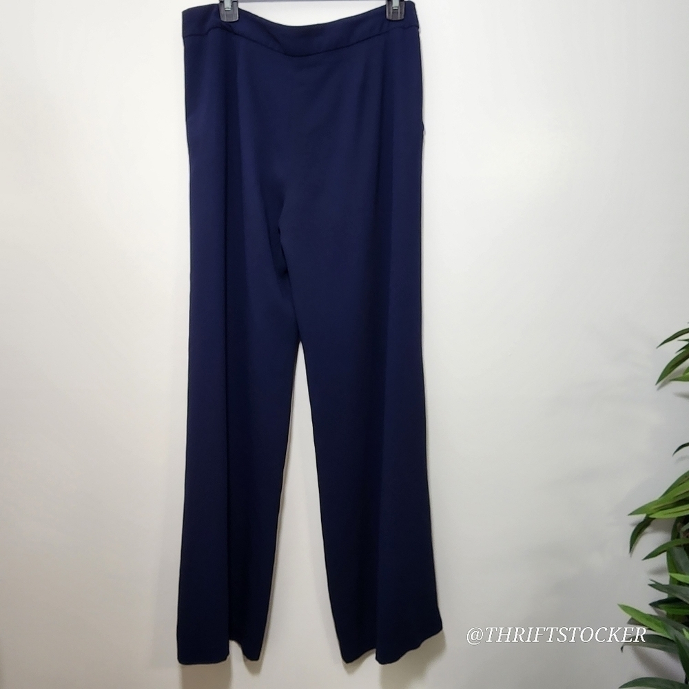 Trina Turk navy blue wide leg pants - Picture 3 of 10